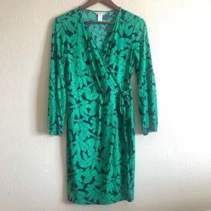 London Times faux wrap dress